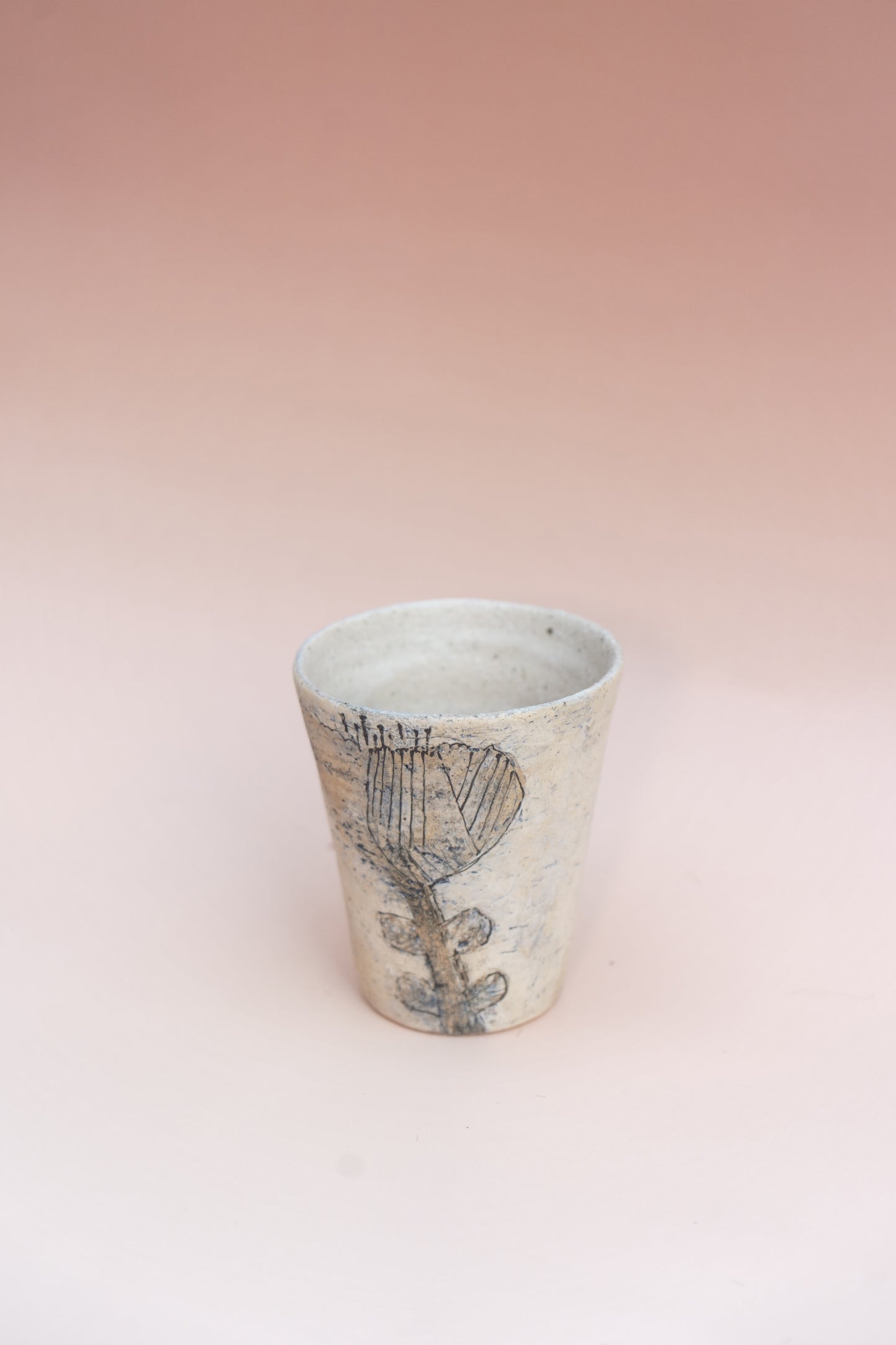 Flower Theme Handmade Tea Cup