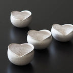 [Pre-order] Silver Painted Flower Petal Bowl