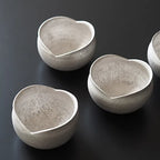 [Pre-order] Silver Painted Flower Petal Bowl