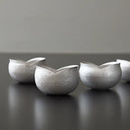 [Pre-order] Silver Painted Flower Petal Bowl