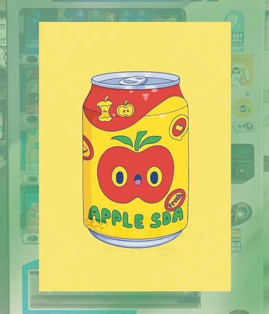 Apple Soda Art Print & Sticker by Era