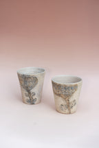 Flower Theme Handmade Tea Cup