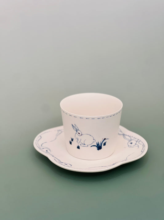 White Rabbit Coffee Cup Tea Cup Set