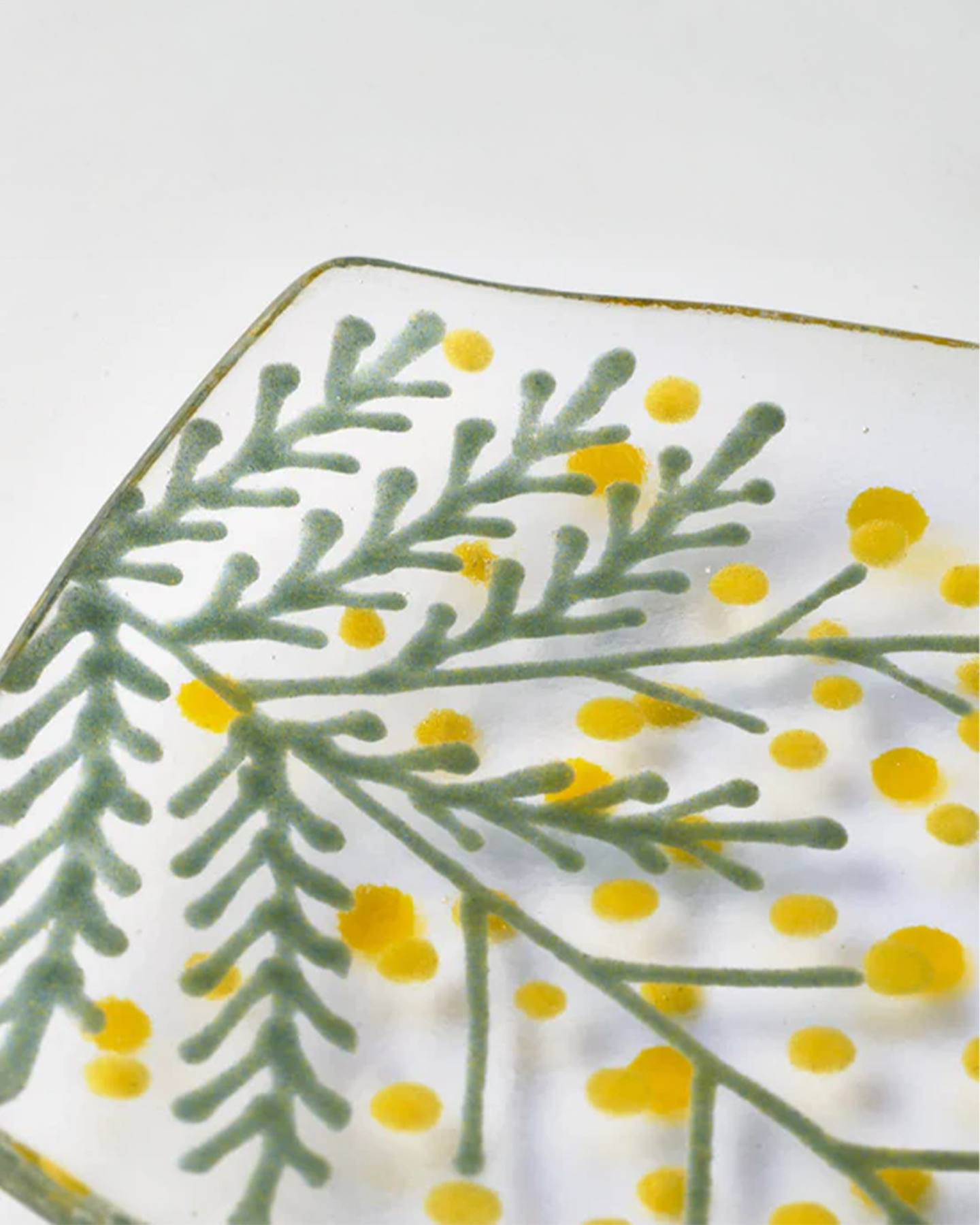 Shine Flower Glass Plate