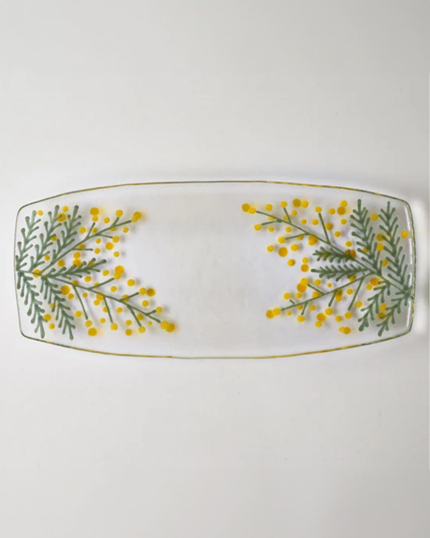 Shine Flower Glass Plate